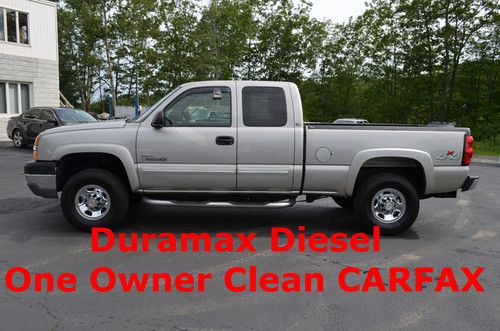 2004 chevrolet 2500 hd duramax 4x4 all serviced  one owner clean carfax extended
