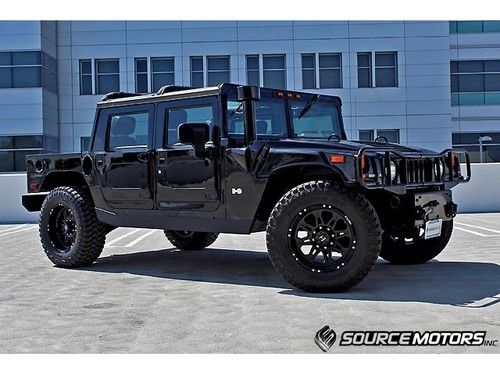 Free shipping w/ buy it now 2002 hummer h1 open top 20" wheels, leather, momo