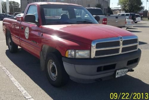 1999 red dodge ram 1500 pickup truck/standard cab long bed-tow pkg &amp; tool box nr