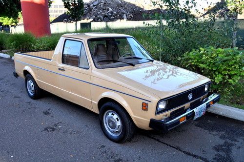 1980 volkswagen rabbit pickup "caddy" gasoline 4-speed mexico beige