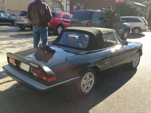 86 alfa romeo spider veloce convertible 50k 1owner.new top ac pw clean