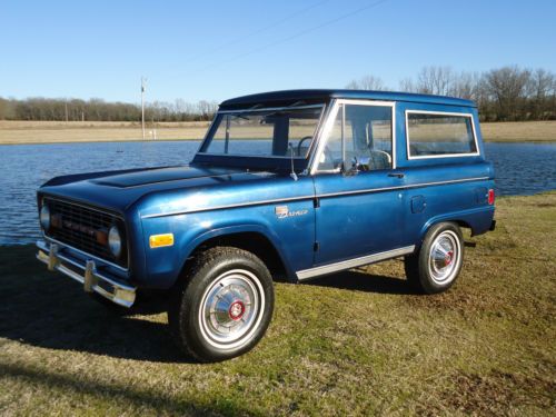 1977 ford bronco sport 302 auto ps pdb uncut nice driver all original look!