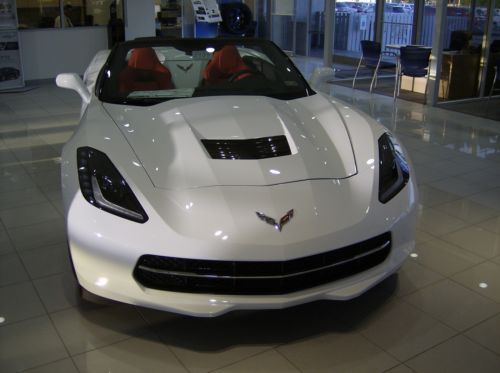 2014 white convertible corvette