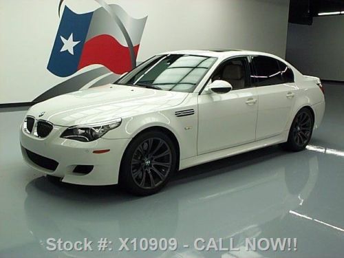 2009 bmw m5 v10 500 hp sunroof nav climate leather 47k texas direct auto