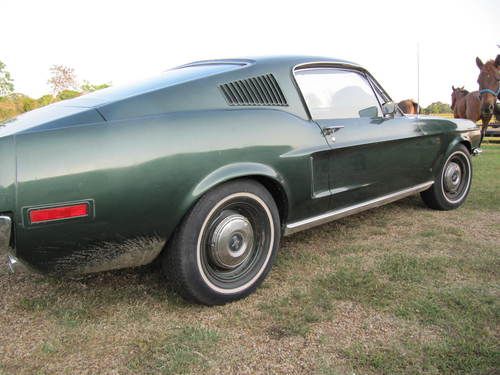 1968 ford mustang fastback 390/4speed with factory rear defroster-original paint
