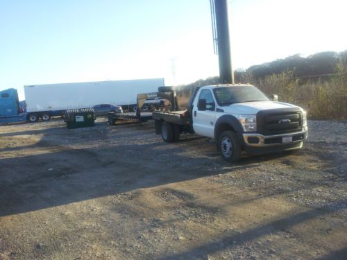 2012 ford f450 diesel flatbed with concealed goosneck hitch