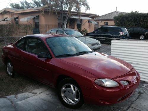 1998 red ford escort 2 sdoor coupe,ac,great condition interior &amp; exterior