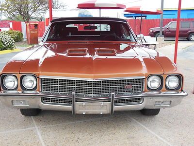 1972 buick gs convertible tribute - ram air - factory cold a/c - excellent cond