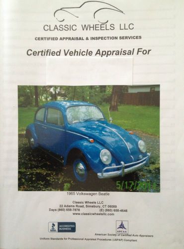 1965 blue volkswagen beetle 2 door coupe