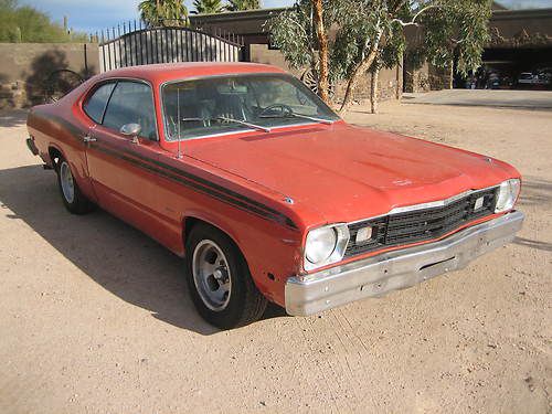 1974 duster -very rare - factory 360 - 4-spd - all original az car - rally red