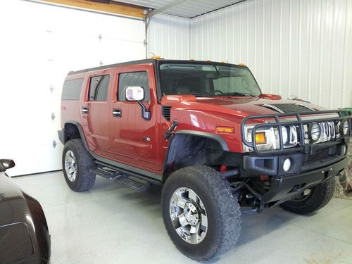 2003 hummer h2 6.0l lifted 6" 20" wheels magnaflow exhaust