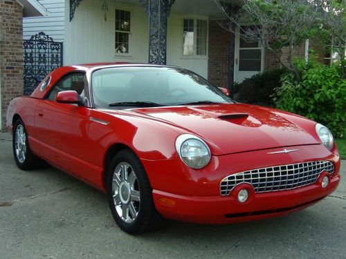 2005 ford thunderbird convertible 50th anniversary edition both tops gorgeous