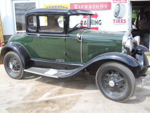 1930 ford model a coupe 5 window original restored great running car rumble seat