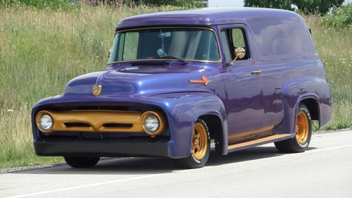 1956 ford f100 panel truck custom wicked great driver