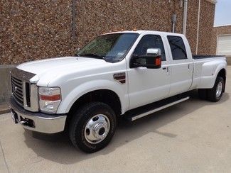2010 ford f350 lariat crew cab dually-powerstroke diesel 4x4-camera-low miles