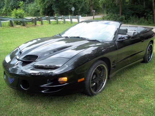 1999 pontiac trans am convertible ws6, black with black interior