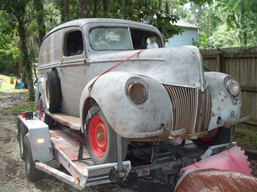 1940 ford panel delivery 1/2 ton truck/van &#034;project&#034;