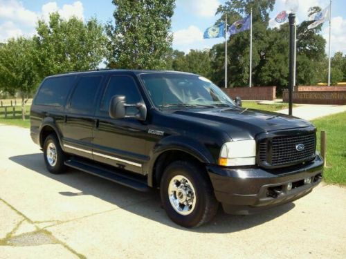 2003 ford excursion limited 7.3l diesel turbocharged leather dvd 3rd row loaded