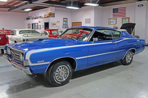 1968 ford torino gt fastback factory s code 390 4 speed gorgeous blue exterior