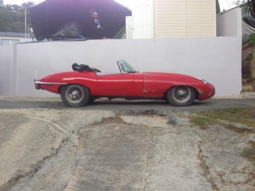 Jaguar e type convertible barn find