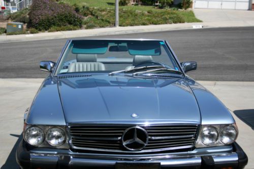 Mercedes benz 560sl crystal blue metalic