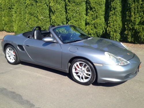 Boxster s cabriolet, 3.2 v-6, 6 spd manual, rwd, leather, bose, brembo brakes