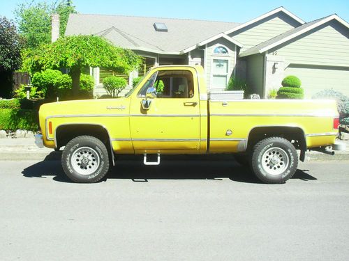 1974 chevrolet cheyenne  super 10  short bed  rare  great looking truck  v8 454