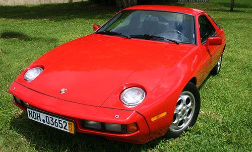 1982 porsche 928 base coupe 2-door 4.5l red cold ac fac sunroof orig books nice!