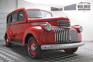 1942 chevy carryall suburban! extremely rare!! frame off restoration! stunning!