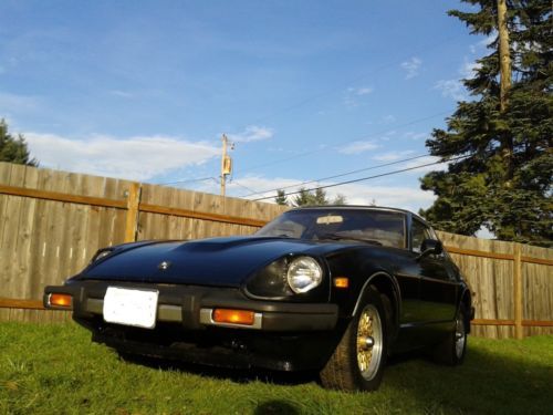 1981 datsun 280zx ~ 2dr coupe ~ t-tops ~ 2 seater ~ 5 speed ~ gold spoke wheels