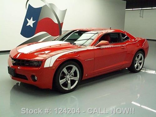 2010 chevy camaro 2lt rs auto heated leather 20&#039;s 56k texas direct auto