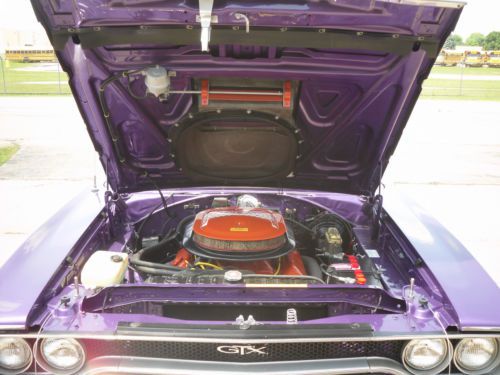 1970 plymouth gtx v-code 440 six-pack hemi auto dana 60 air grabber restored