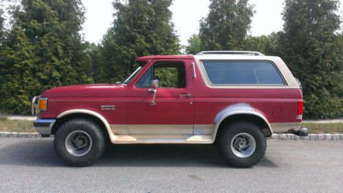 1990 ford bronco eddie bauer w/ 33&#034; tires must see - lots of pictures