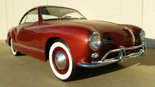1959 vw karmann ghia low light coupe - vw birth cert. matching #&#039;s car restored