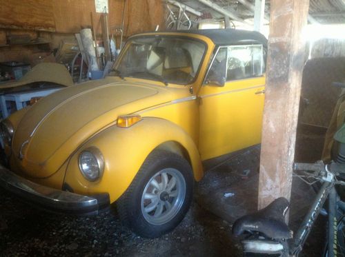 1978 volkswagon super beetle  convertible stored in barn nice rare classic