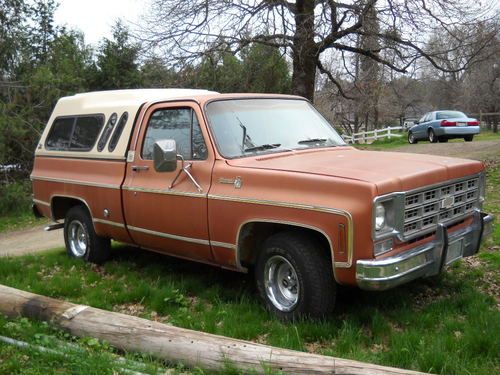 1977 chevy silverado classic c-10 short bed 2wd,350, auto clean original paint !
