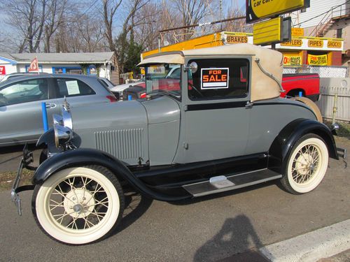 1929 ford model a sport coupe with rumble seat