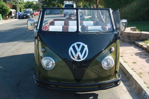 1958 vw bus  roadster  convertable