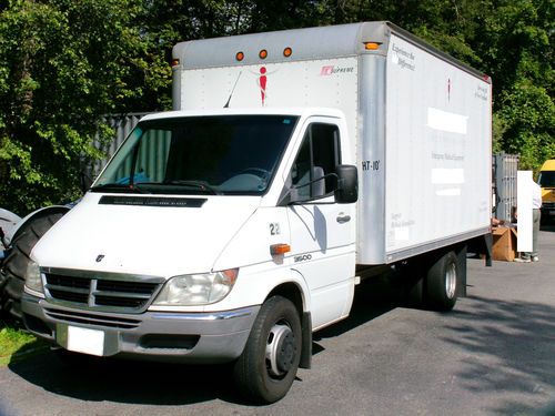 2006 dodge sprinter 3500 cab &amp; chassis 2.7l diesel box truck