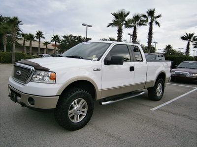 2008 ford f150 lariat extended cab 5.4l v8 4x4 one owner clean carfax l@@k