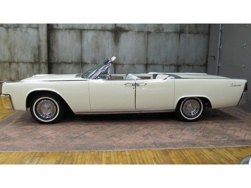 1963 lincoln continental convertible suicide doors white on white low miles