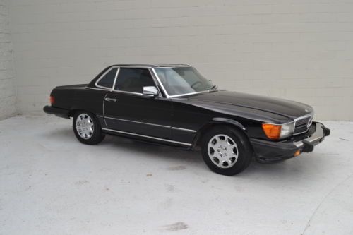 Hard top convertible v8 leather 560sl automatic chrome wheels rwd
