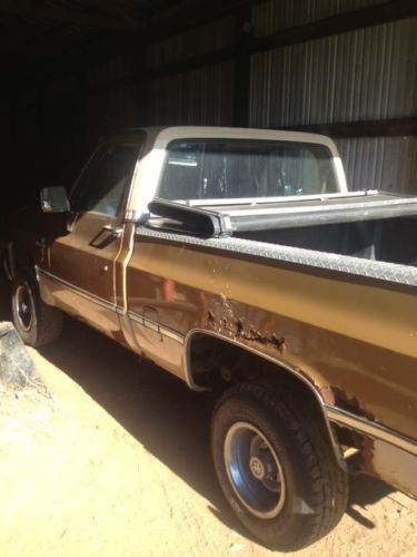 1984 chevy k10 305 short bed. winters here 4x4!!!