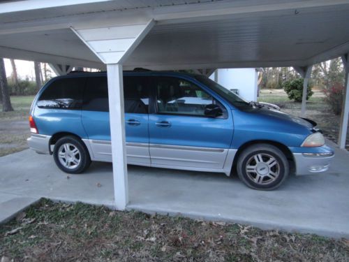 Ford windstar 2001 blue minivan auto locks a/c excellent condition