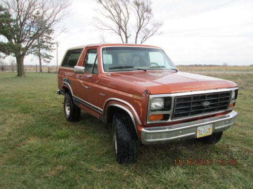 1984 ford bronco xl f150 4x4 good for parts or fix and drive