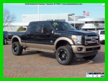 2011 ford f-250 king ranch 61k mile*4x4*nav*sunroof*lift*clean carfax*we finance