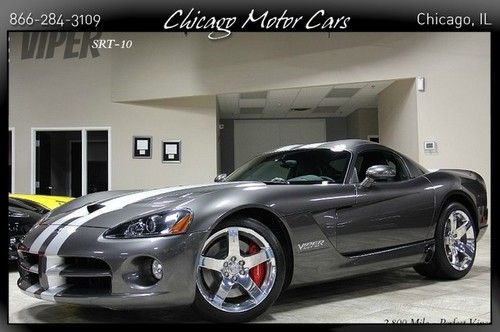 2009 dodge viper srt10 coupe only 2k miles! 8.4l stripes as-new throughout! wow!