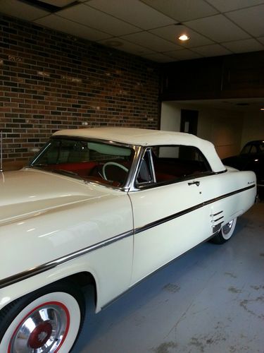 1954  mercury convertible  white with red leather  ---nice car--- reduced