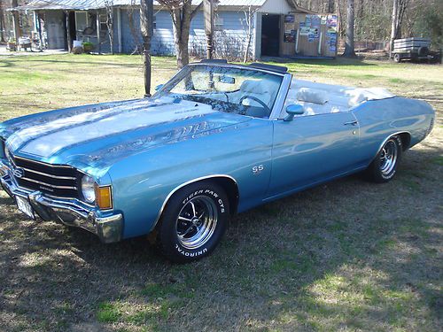 Gorgeous 1972 chevelle convertible ss 454