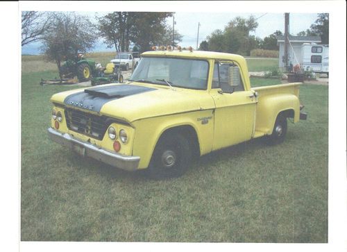 1963 dodge d-100 pickup truck rat rod short bed step side v8 auto.  d100